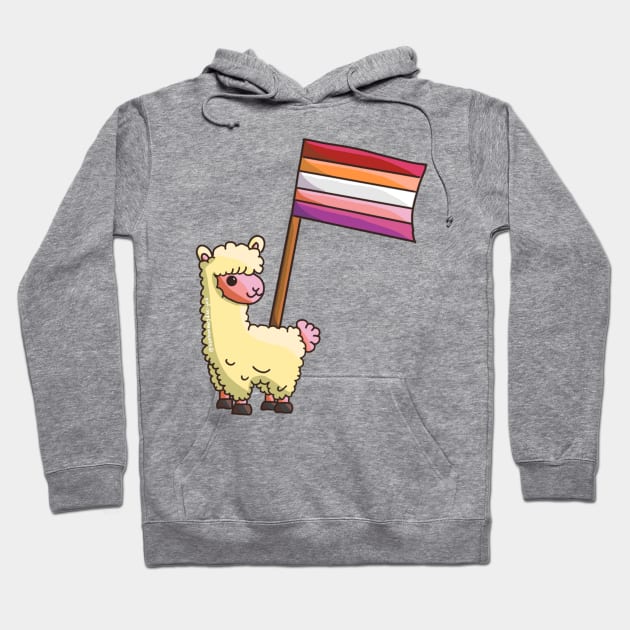 Llamas for Lesbians! Hoodie by nonbeenarydesigns